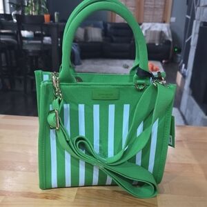 Kate Spade Target Green Striped Handbag